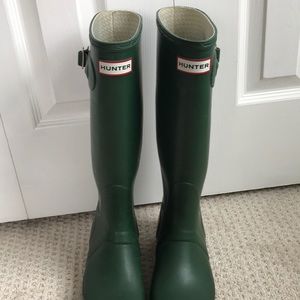 Green Hunter Rain Boots